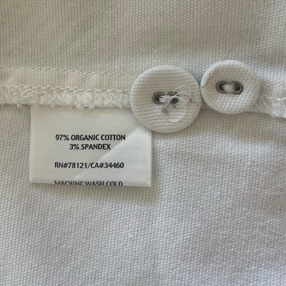 Eileen Fisher White Organic Cotton Canvas Jacket Blazer S EUC - Picture 10 of 16
